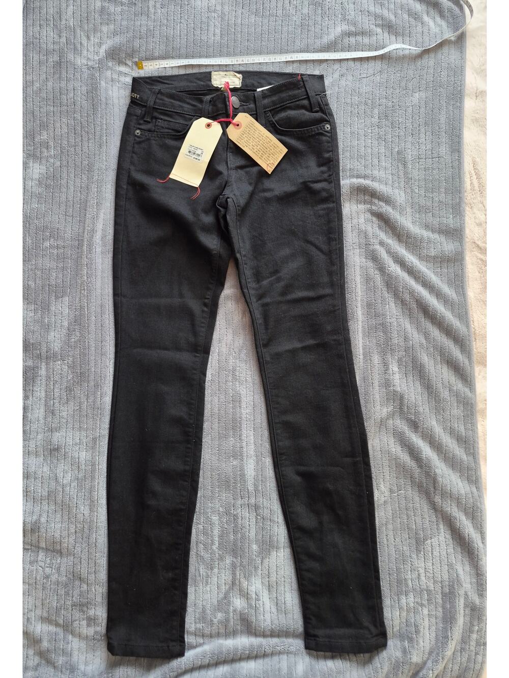 Current/Elliott Black Jeans Wear For Love Made In USA Sz Small. NWT retail $198